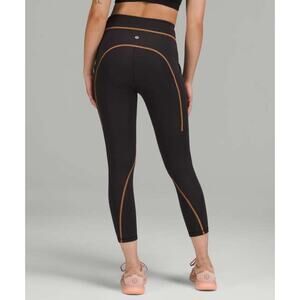 NWOT Lululemon Power Thru High-Rise Tight 25" Colour Seam Size 20